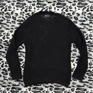 ASOS Black Crewneck Sweater for Men